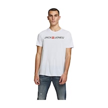 Jack & Jones Erkek T-Shirt 12137126 Beyaz