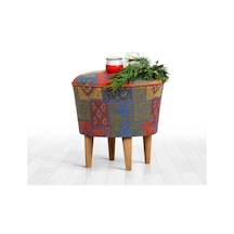 Lorencehome Rug Puf - Kilim Desen - Mavi