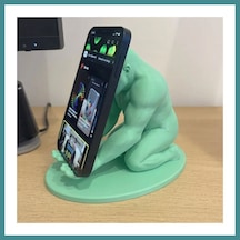Trendexa 3d Baskı Goril Telefon Tutucu - Kaslı Goril Masaüstü Telefon Standı-mint Mac Standart