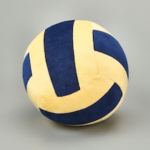 Soft Voleybol Topu Figürlü Yastık - Lacivert / Sarı - 20 Cm