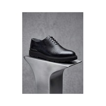 Crc Ayakkabı Erkek Hakiki Deri Siyah Bağcıklı Şehir Ayakkabısı Sneaker