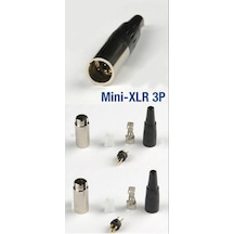 Xlr Konnektör - Mini - 3 Pin - Erkek