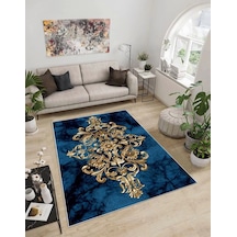 Dijidekor Işıltı Koleksiyonu Model65 Süngerli Dijital Baskılı Saçaksız Mutfak Halısı Yolluk