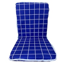 Sandalye Minderi 1 Adet Bahçe Minderi Arkalıklı (Mavi Pano) (551695421)