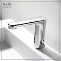 Creavit ES2410 Çift Su Girişli Fotoselli Lavabo Bataryası