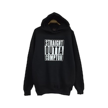 Straıght Outta Compton Baskılı Çocuk Sweatshirt Siyah