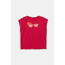 United Colors Of Benetton Kız Çocuk T Shirt 3jerc10pb Fuşya Fuşya