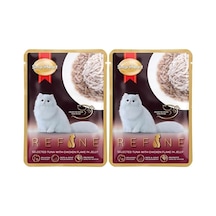 Refine Pouch Jöle İçinde Didiklenmiş Tavuklu Seçkin Ton Balığı 70 Gr 2 Paketi 100 G