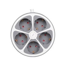 Vea Ve-g605y 5'li Anahtarlı 1.5 Metre Grup Priz 0 M