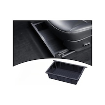 Chuangyinshop Siyah Evrensel Koltuk Organizer: Dayanıklı Abs Tepsili Ön Ve Arka Koltuk Gizli Saklama Kutusu