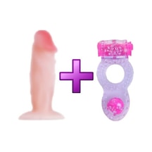 Hızlı Express Opal 11 Cm Vantuzlu Realistik Anal Penis Dildo + Penis Halkası