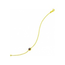 Bilezikhane Tek Nazar Boncuklu 14 Ayar Altın Bileklik Sarı Altın