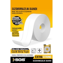 Sgs 1241 Küf Tutmaz Duşakabin Küvet Lavabo Su Sızdırmazlık Bandı 38mm X 3.35m