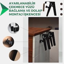 Ayarlanabilir Çekmece Yüzü Ve Dolap Montaj İşkencesi Çift