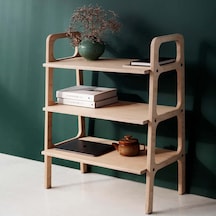 Woodesk Albero, Ahşap Kitaplık, 90x90, Natural Renk, Cpt4654-90