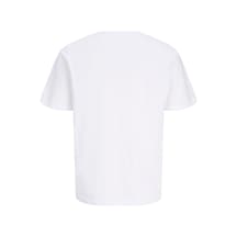 Jack & Jones Jprblucalvın Ss Tee Erkek Kısa Kollu Basic T-shirt Pamuklu Beyaz