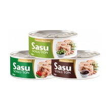 Sasu Jalapeno Biber Soslu + Barbekü Soslu + Sebze Çeşnili Ton Balığı 3 x 160 G