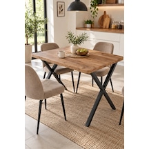 Sulorahome Atlantik Kahverengi Mutfak Masası 110x70 Cm Atlantik - Çam