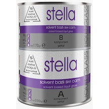 Stella Solvent Bazlı Sıvı Cam Boya 500gr 330+170