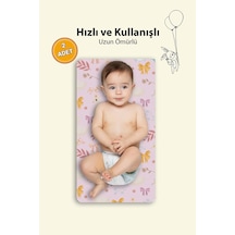 Matgo Baby Kuğulu Bebek Alt Açma Matı Minderi Yıkanır Sıvı Geçirmez Bakım Pad Örtüsü 35x65cm 2 Adet