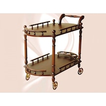 Masifart 9125 Oval Servis Arabası Ceviz
