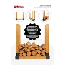 Grid Odunluk Hazır Odunluk Seti 950 X 950 X 320mm Ahşaplar Dahil