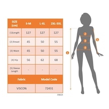 Epilons Zenda1125 Kadın Kısa Kollu V Yakalı Etnik Şerit Detaylı Uzun Viskon Zenda478 Siyah