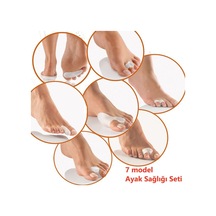 7 Model Ayak Sağlığı Seti - Halluks Valgus Nasır Vuruk Baş Parmak Deformite