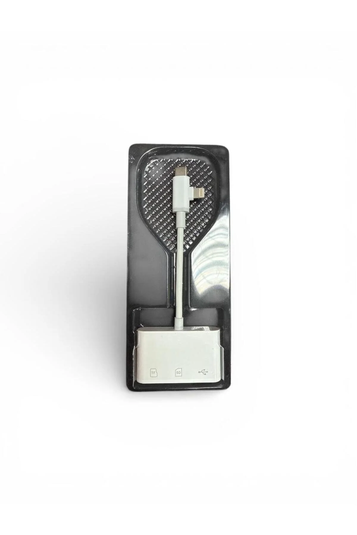 Mettzchrom Sd Kart Hafıza Kart Adaptörü Lightning Type-c Apple Uyumlu iPhone 13 14 15 16 17serilerine