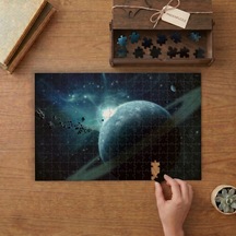 Asteroit Kuşağı - Galaksi Tasarımı 240 Parça Ahşap Puzzle Ahşap Kutuda Mpy60087