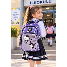 Okul Sırt Çantası Hello Kitty Friends 3 Bölmeli Ortopedik Cepli 40x30x12cm Çok Renkli