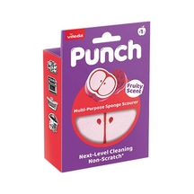 Vileda Punch Fruity Scent Meyve Kokulu Elma Çok Amaçlı Sünger Ovma Teli 1 Adet 8'li Paket