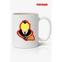Koro Sensei Anime Kişiye Özel Temalı Beyaz Kupa Bardak Arkadaşa Sevgiliye Hediye Beyaz
