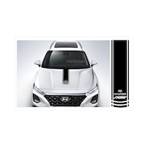 Hyundai İçin Uyumlu Aksesuar Oto Kaput Şerit Sport Sticker. 60 15 Cm