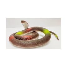 Yılan Sürüngen Hayvan Modeli Zehirli Kobra Yılanı 33 Cm Yumuşak Soft Doku