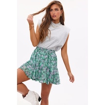 Mad Girls Gri Vatkalı Tişört Mg900 Gri