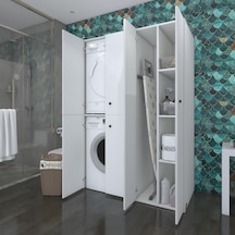 Kenzlife Çamaşır-Kurutma Makinesi Dolabı Kapaklı Yaromira Byz 180