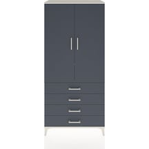 Hyperion Dolap 2 Raflı 4 Çekmeceli Tek Askılı 88x44x195 Aytaşı-antrasit Aytası Hyperion Dolap 2 Raflı 4 Çekmeceli Tek Askılı 88x44x195 Aytaşı-antrasit Aytası