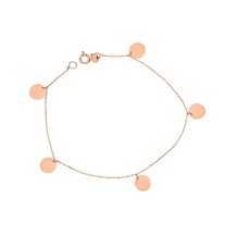 Glorria Glorria Rose Altın Plaka Bileklik Sarı Altın