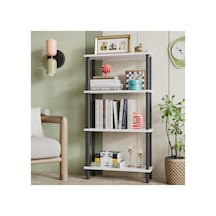 Pırada 4 Raflı Kitaplık Organizer Düzenleyici Beyaz