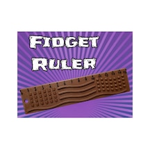 Alvera Dokunsal Fidget Cetveli 3d Baskı Kabartmalı Stres Ve Odaklanma Oyuncağı - Kahverengi