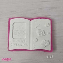 Yy0587 Canım Öğretmenim Kitap Sayfası Silikon Kalıp