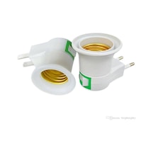 E27 Duylu Fiş Duylu Ampül Takılan Fiş Priz Anahtarlı Fiş N11.99