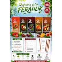 Mucize 5li Set 5 Adet Refill Doypak Çilek-nane/elma-tarçın/kiraz-mento/seftali-buzlu Cay/portakal-tarcin