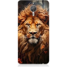 General Mobile Gm 5 Plus Uyumlu Yorgun Savaşçı Aslan Desenli Silikon Kılıf