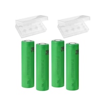Sony US18650VTC4 2100 mAh 3.7 V 30A Şarj Edilebilir Pil 4'lü + Pil Kutusu 2'li