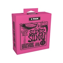 Ernieball P03223 Super Slınky 3 Pack Elektro Tel 3'Lü Paket