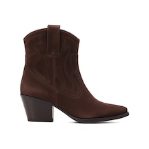 Marrone Bot Kadın 25k8589xs Vergelio Suede Marrone