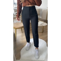 Lavajeans Kadın Siyah Yüksek Bel Pensli Kumaş Pantolon Siyah