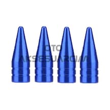 Alüminyum Sivri Sibop Kapağı Mavi 4&amp 39lü 32mm